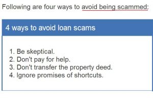 zack childress scam ways to avoid loan scams